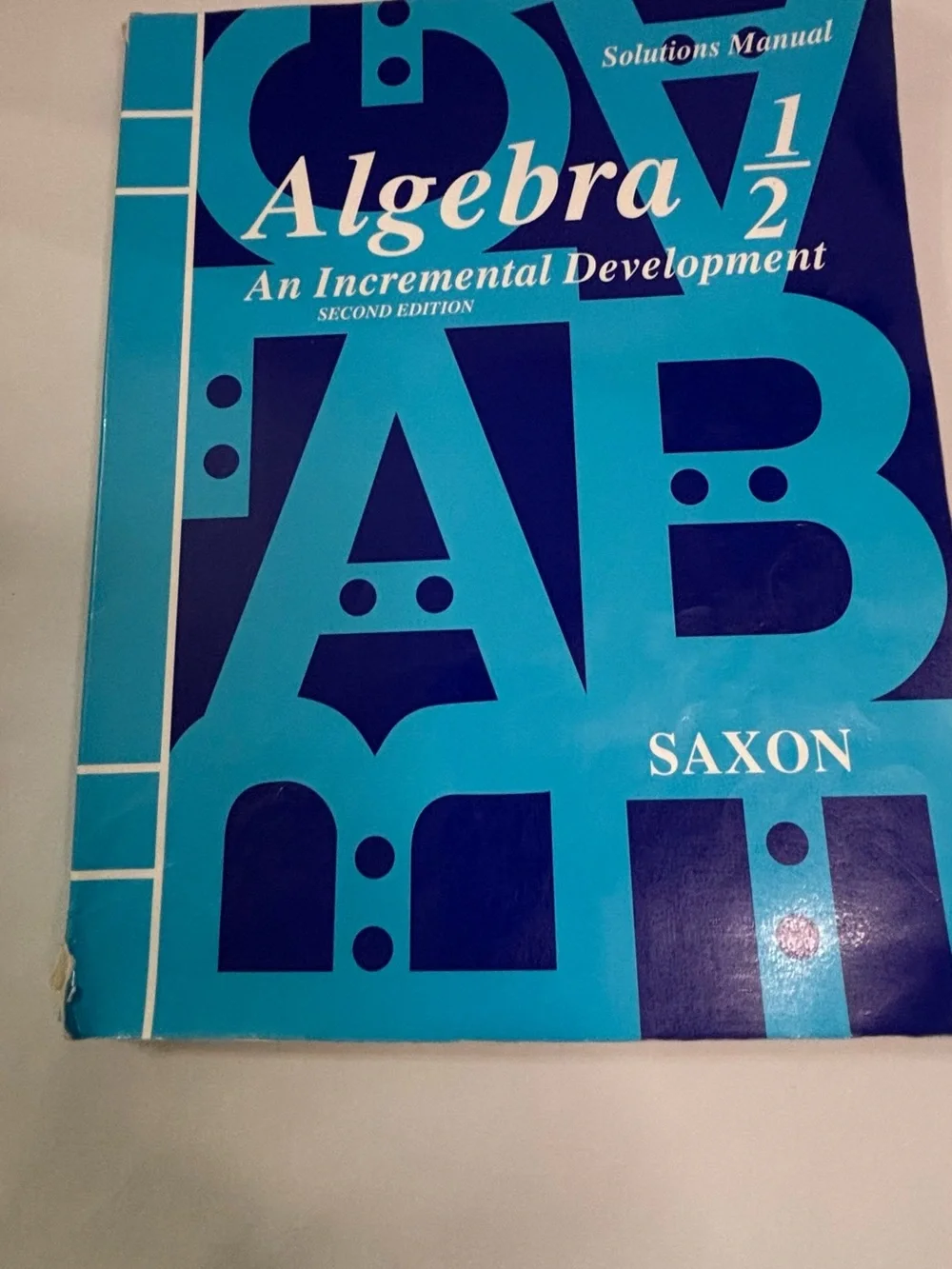 Saxon Algebra 1/2 Textbook and Solutions Manual with DVD Set - Blue